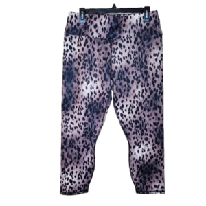 Fabletics Powerhold leopard print Capri Legging NWT Size XXL